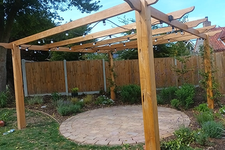 oak pergola