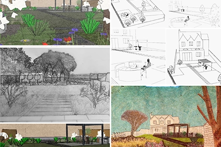 Garden design concept plans