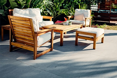 Patio area with seating