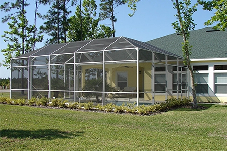 Glass garden room