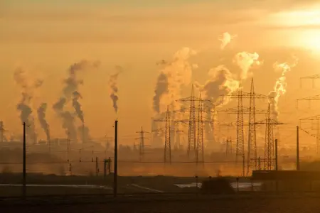 Factory smoke pollution